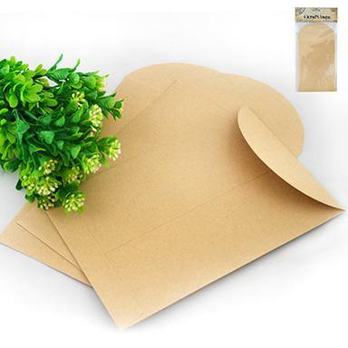 6 Pack Brown Kraft Bag - 16.5cm x 9cm - The Base Warehouse