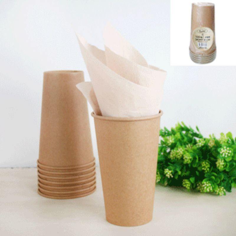 8 Pack Eco Paper Cups - 500ml - The Base Warehouse