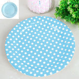 Load image into Gallery viewer, 6 Pack Blue Dot Paper Plate - 23cm
