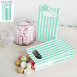 Load image into Gallery viewer, 4 Pack Teal Blue Stripe Party Bag - The Base Warehouse
