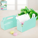 Load image into Gallery viewer, 3 Pack Teal Blue Dotty Treat Box - 13cm x 5cm x 8cm - The Base Warehouse
