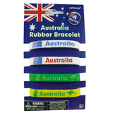 Load image into Gallery viewer, 4 Pack Aussie Rubber Bracelets
