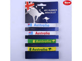 Load image into Gallery viewer, 4 Pack Aussie Rubber Bracelets
