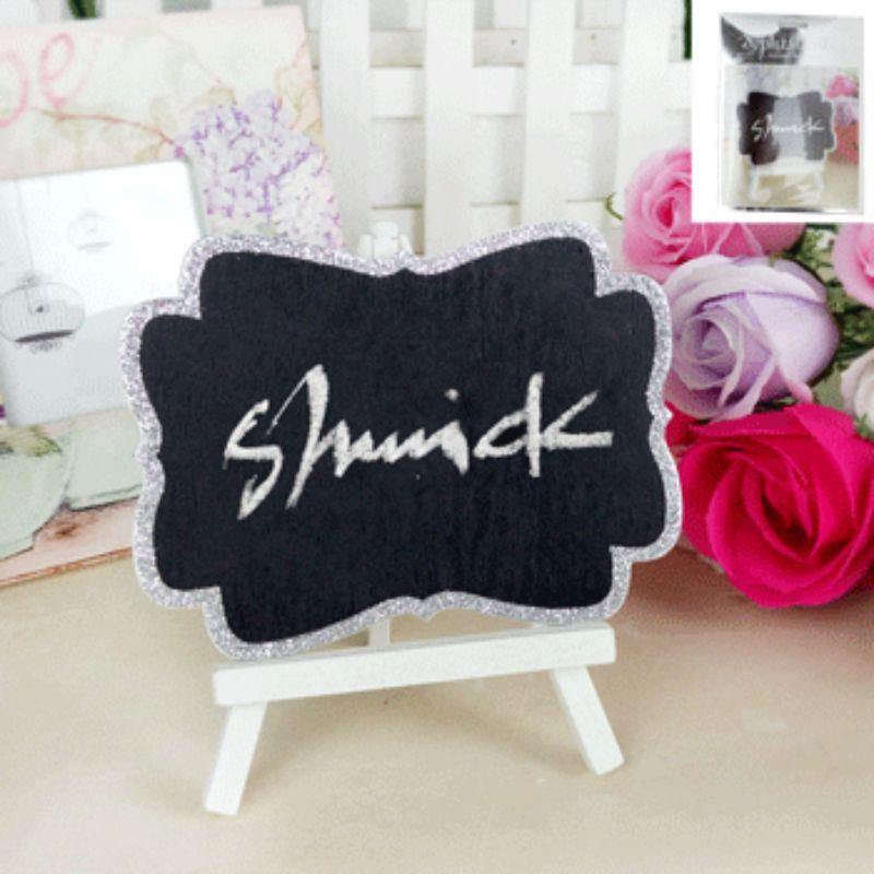 Glitter Silver Mini Blackboard - The Base Warehouse
