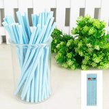 Load image into Gallery viewer, 20 Pack Blue Sorbet Paper Straw - The Base Warehouse
