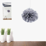 Load image into Gallery viewer, Metaliic Silver Puff - 40cm - The Base Warehouse
