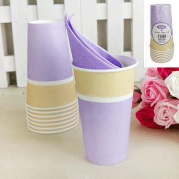 8 Pack Purple Sorbet Paper Cup - 500ml
