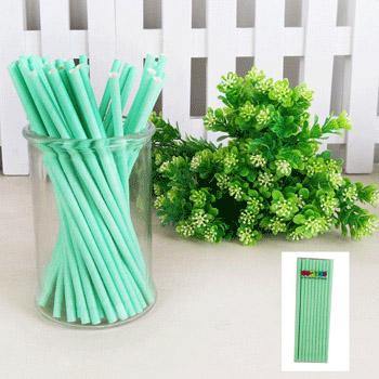 20 Pack Green Sorbet Paper Straw - The Base Warehouse
