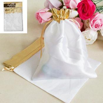 2 Pack Gold Bags - 15cm x 20cm - The Base Warehouse