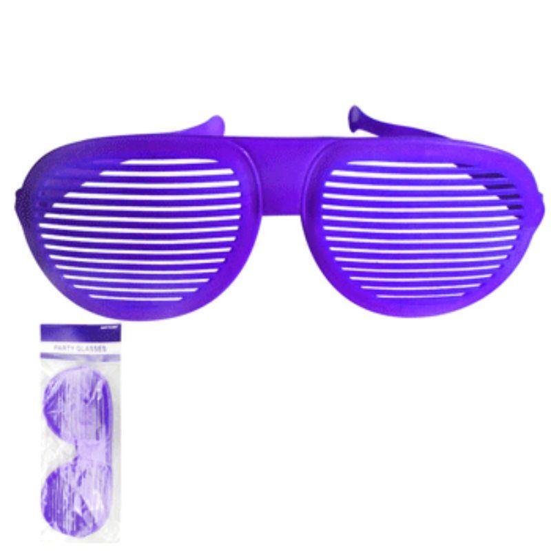 Purple Jumbo Shutter Glasses - The Base Warehouse