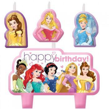 4 Piece Princess Dream Candle Set Happy Birthday - The Base Warehouse