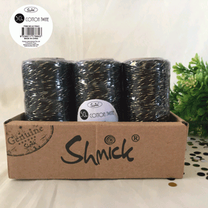 Black And Gold Glam Cotton Twine
