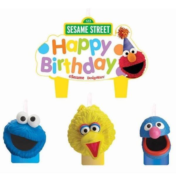 4 Pack Sesame Street Candles