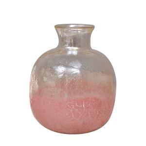 Rose Mouth Blown Bottle Vase - 19cm x 23cm - The Base Warehouse