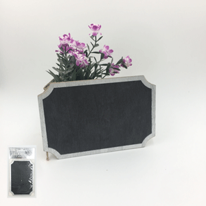 Silver Chalkboard Easel Sign - 15cm x 10cm - The Base Warehouse
