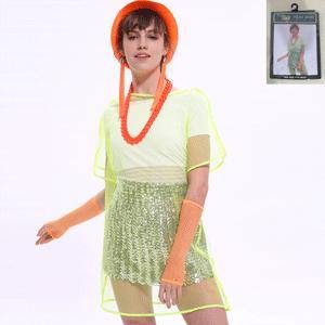 Womens Yellow Neon Mesh T-Shirt - One size fits most