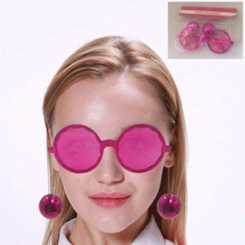 Adult Pink Party Glasses - The Base Warehouse