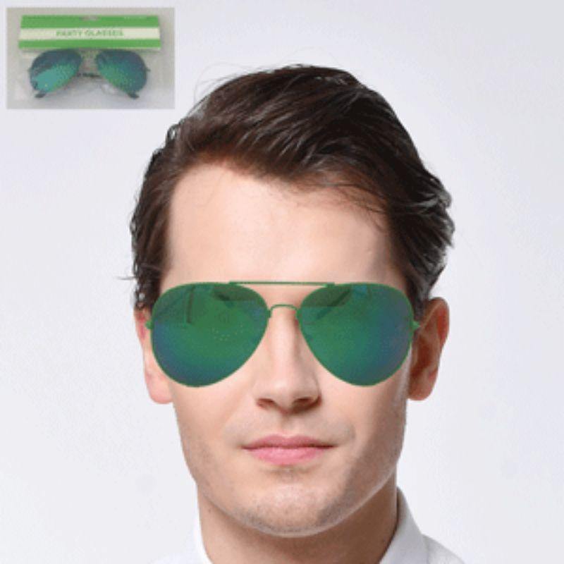 Green Aviator Glassses