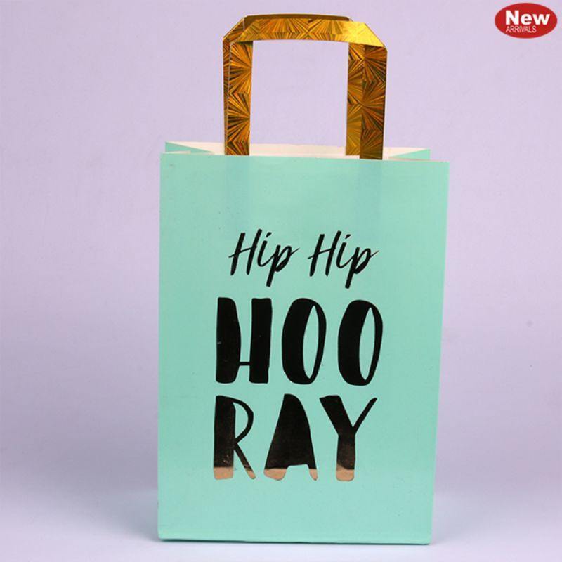 3 Pack Luxe Mint Hooray Party Bags - The Base Warehouse