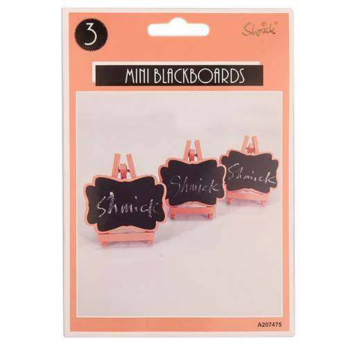 3 Pack Coral Mini Blackboards - The Base Warehouse