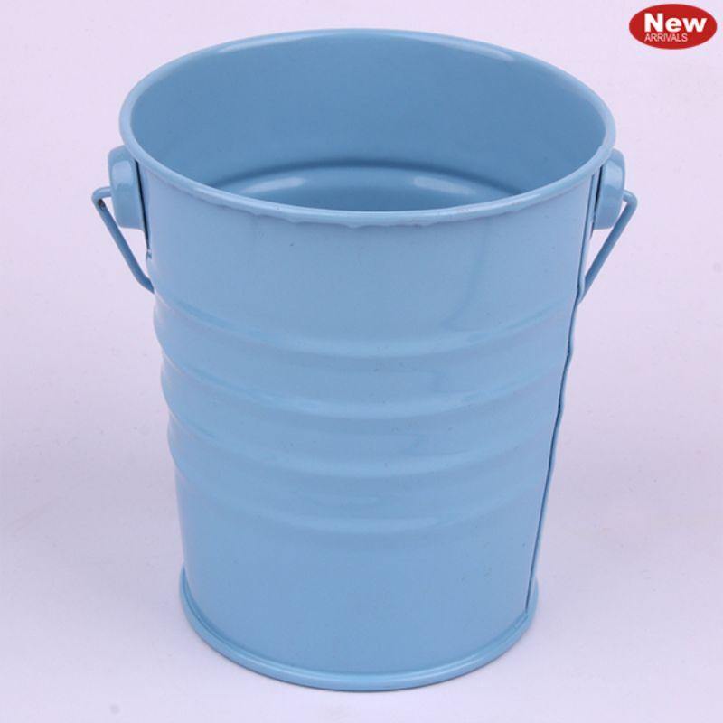 Blue Tin Bucket - The Base Warehouse
