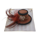 Load image into Gallery viewer, Black Steampunk Mini Hat - The Base Warehouse
