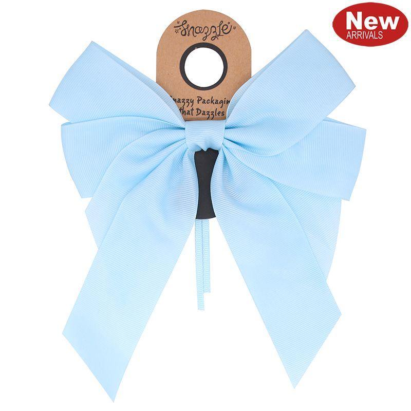 Blue Grosgrain Twist Tie Bow - The Base Warehouse