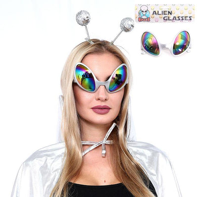 Silver Alien Glasses - The Base Warehouse