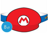 Load image into Gallery viewer, 8 Pack Super Mario Bros Paper Hats
