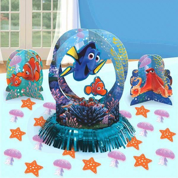 Finding Dory Table Decorating Kit - 1 x 31cm Centrepiece - 2 x 18cm Centrepieces - Confetti - The Base Warehouse