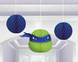 Load image into Gallery viewer, 3 Pack TMNT Hcomb Decoration - 17.7cm - The Base Warehouse
