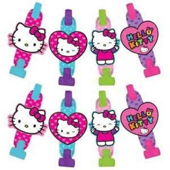 8 Pack Hello Kitty Rainbow Blowouts with Medallions - The Base Warehouse