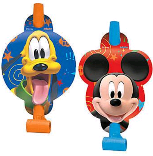 8 Pack Mickey Mouse Blowouts with Medallions