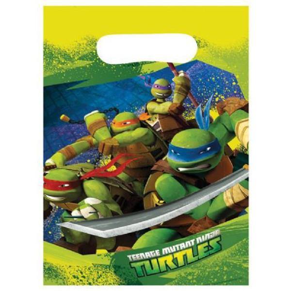 8 Pack Teenage Mutant Ninja Turtles Loot Bags - The Base Warehouse