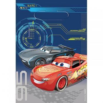 8 Pack Cars 3 Loot Bags Plastic - 22cm x 16cm - The Base Warehouse
