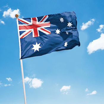 Australian Flag On Stick - 30cm x 60cm