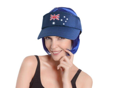 Black Aussie Sun Visor - The Base Warehouse