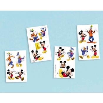 16 Pack Mickey Mouse Tattoos Assorted Designs - The Base Warehouse