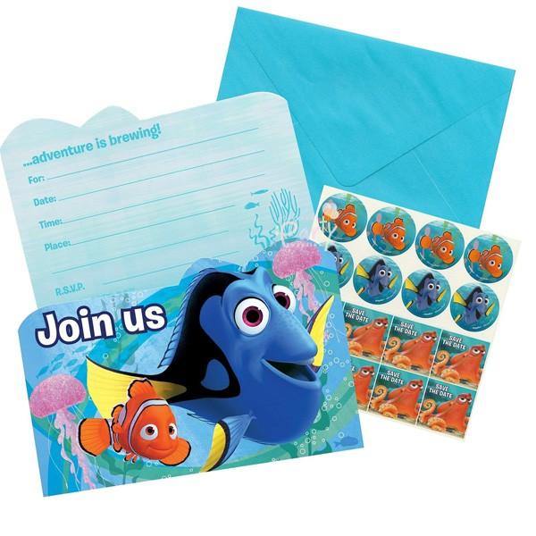 8 Pack Finding Dory Postcard Invitations - The Base Warehouse
