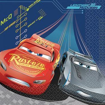 16 Pack Cars 3 Luncheon Napkins - The Base Warehouse