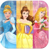 Load image into Gallery viewer, 8 Pack Disney Princess Paper Square Plates - 23cm
