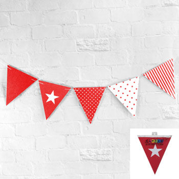 50 Piece Red Style Party Flags