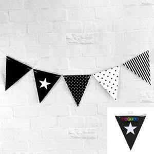 50 Piece Black Style Party Flags