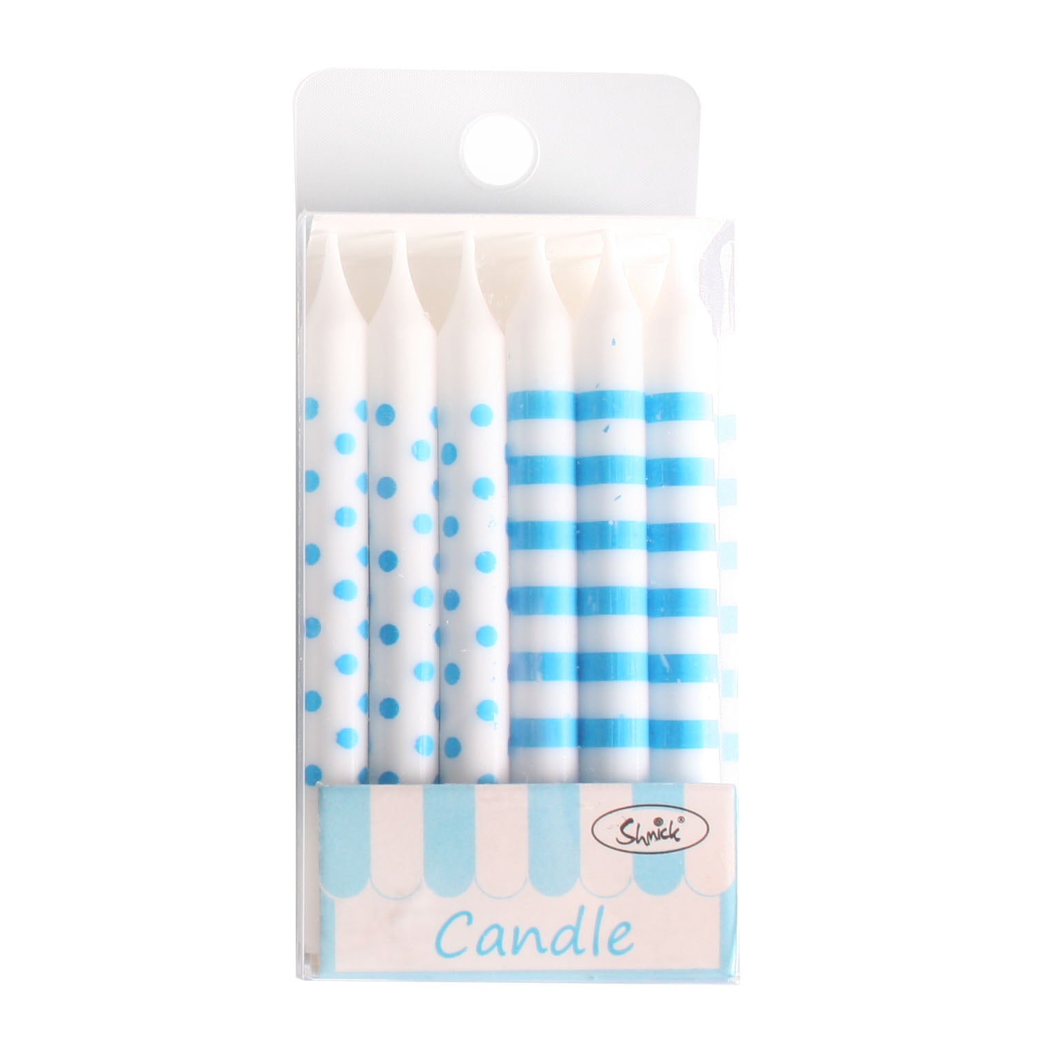 12 Pack Blue Birthday Candle - The Base Warehouse