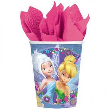 8 Pack Tinker Bell Cups - 266ml - The Base Warehouse