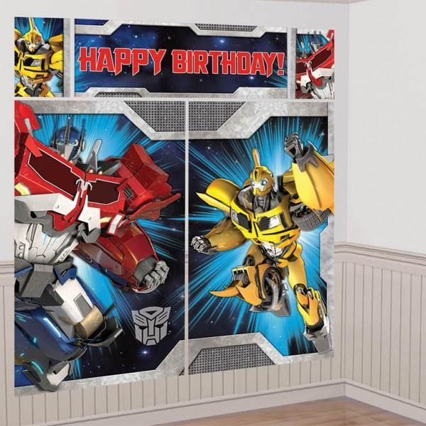 Transformers Scene Setter Happy Birthday Wall Decoration - 149cm