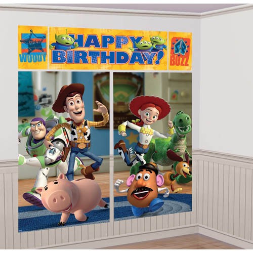Toy Story 3 Happy Birthday Scene Setter Kit - 149cm