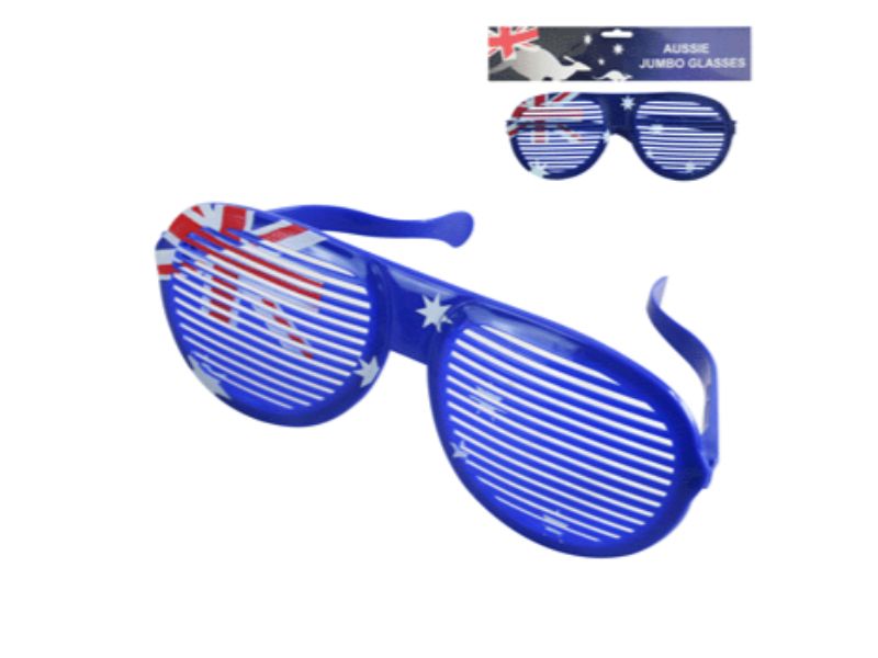 Jumbo Slatted Aussie Glasses