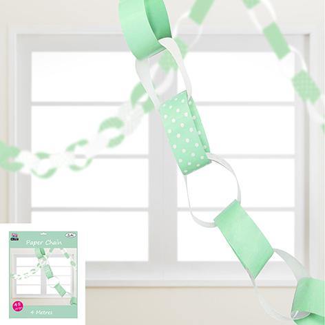 Green Paper Chain - 4m - The Base Warehouse