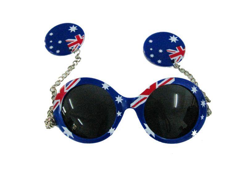Aussie Party Glasses with Chains - The Base Warehouse